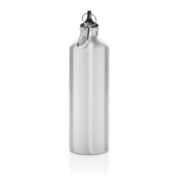 Obrázky: Hliníková sportovní láhev s karabinou XL - stříbrná, Obrázek 4