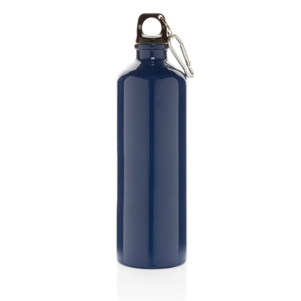 Obrázky: Hliníková sportovní lahev s karabinou XL - modrá, Obrázek 2