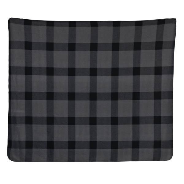 Obrázky: Šedo-černá kostkovaná fleecová deka