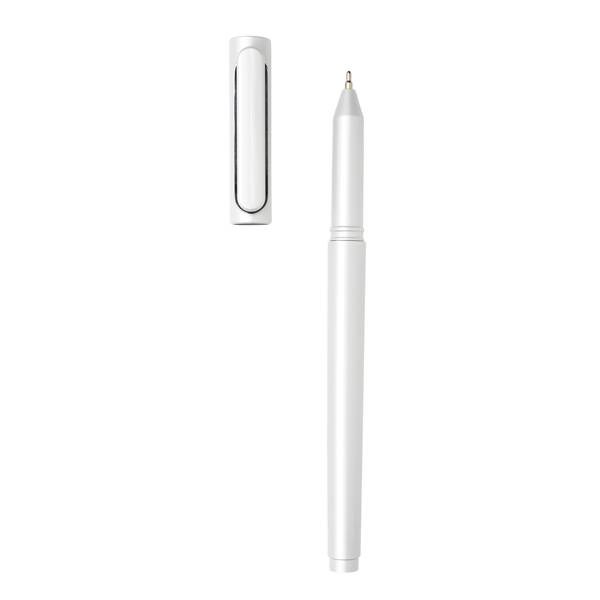 Obrázky: Bílé plastové pero X6 s vrškem, Obrázek 4
