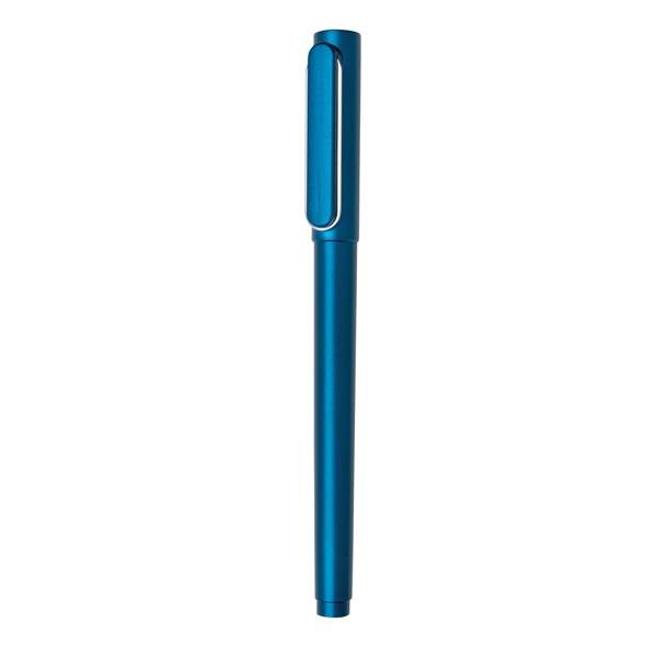 Obrázky: Modré plastové pero X6 s vrškem, Obrázek 1