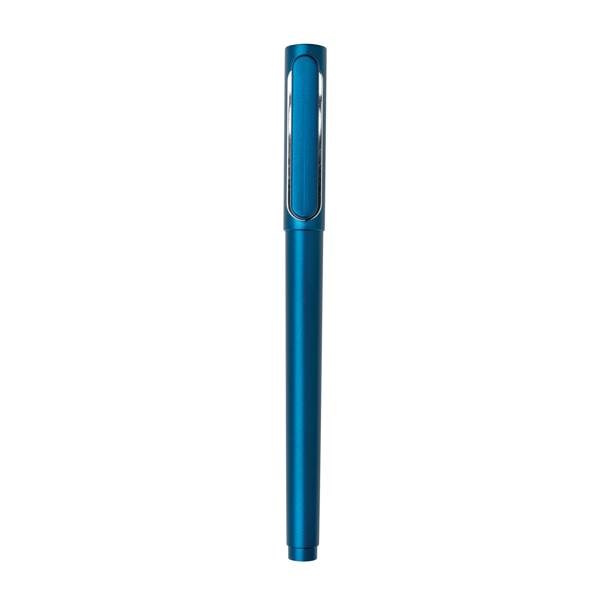 Obrázky: Modré plastové pero X6 s vrškem, Obrázek 2