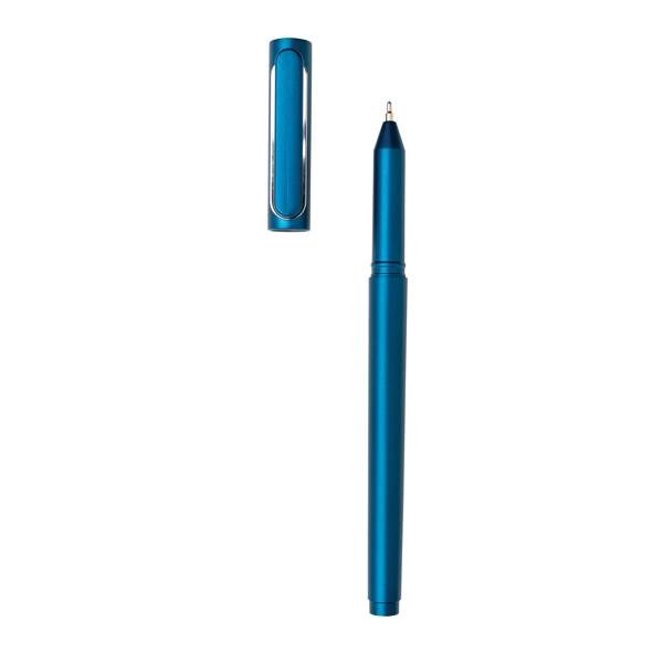 Obrázky: Modré plastové pero X6 s vrškem, Obrázek 4