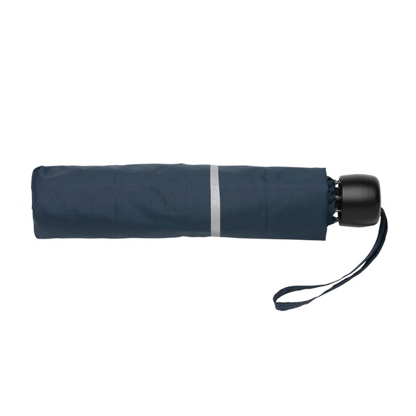 Obrázky: Nám. modrý rPET manuální deštník s reflexním proužkem, Obrázek 3