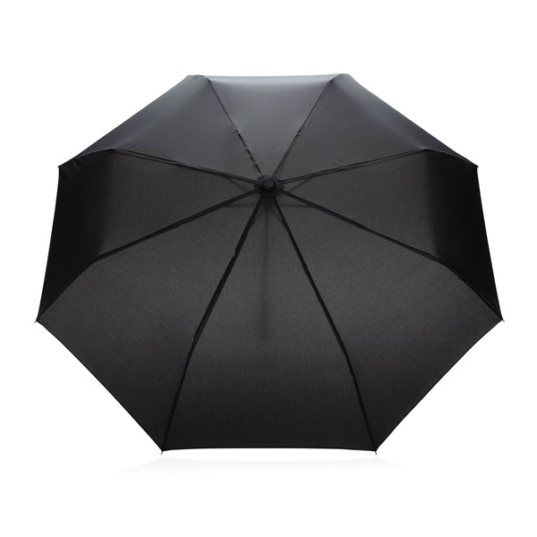 Obrázky: Černý rPET deštník, manuální otevírání, Obrázek 2