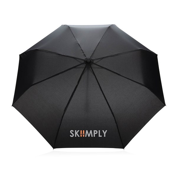 Obrázky: Černý rPET deštník, manuální otevírání, Obrázek 5