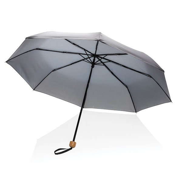 Obrázky: Šedý rPET deštník, manuální otevírání, Obrázek 4