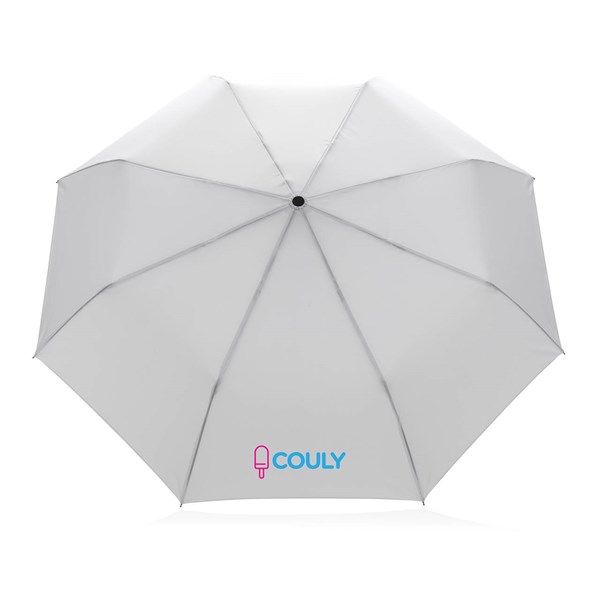 Obrázky: Bílý rPET deštník, manuální otevírání, Obrázek 5