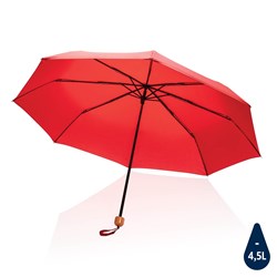 Obrázky: Červený rPET deštník, manuální otevírání