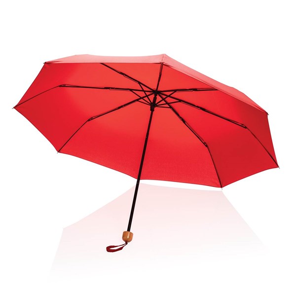 Obrázky: Červený rPET deštník, manuální otevírání, Obrázek 4