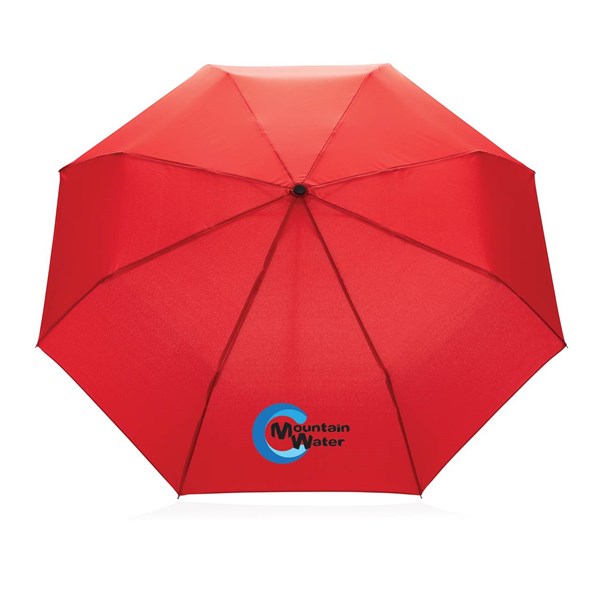 Obrázky: Červený rPET deštník, manuální otevírání, Obrázek 5