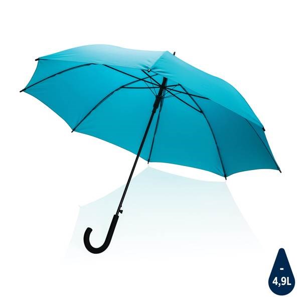 Obrázky: Sv. modrý rPET deštník Impact, manuální