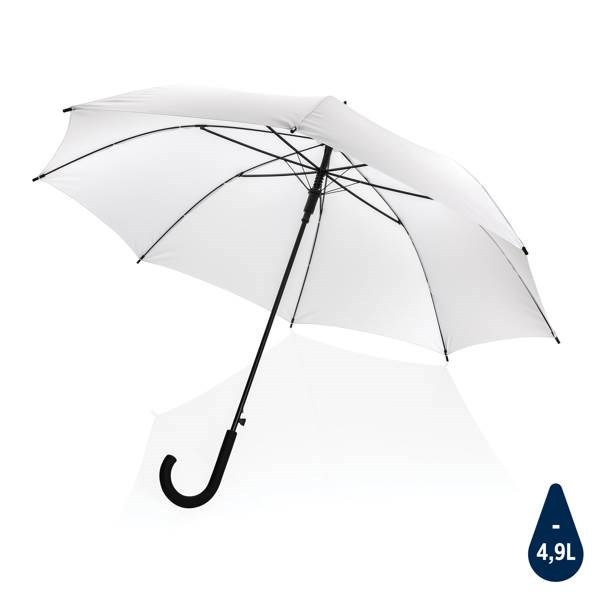 Obrázky: Bílý rPET deštník Impact, manuální