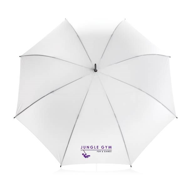 Obrázky: Bílý rPET deštník Impact, manuální, Obrázek 5