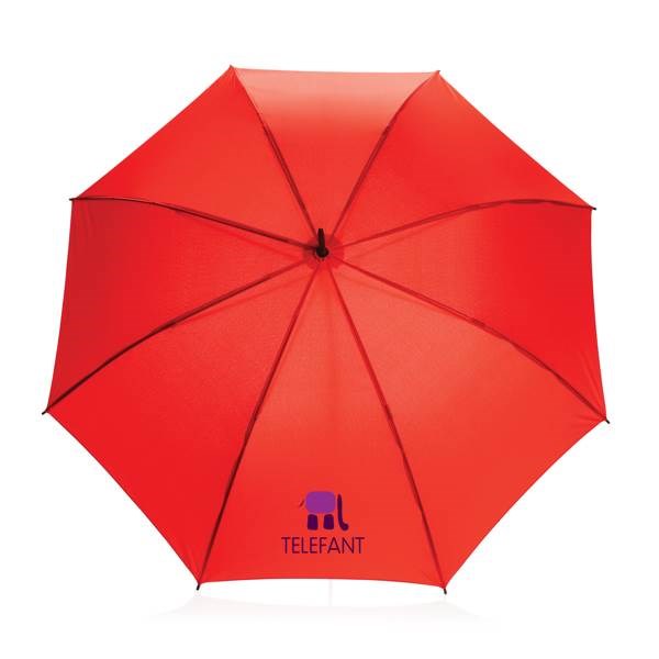 Obrázky: Červený rPET deštník Impact, manuální, Obrázek 5