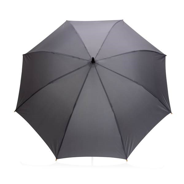 Obrázky: Antracitový rPET automatický deštník, madlo bambus, Obrázek 2