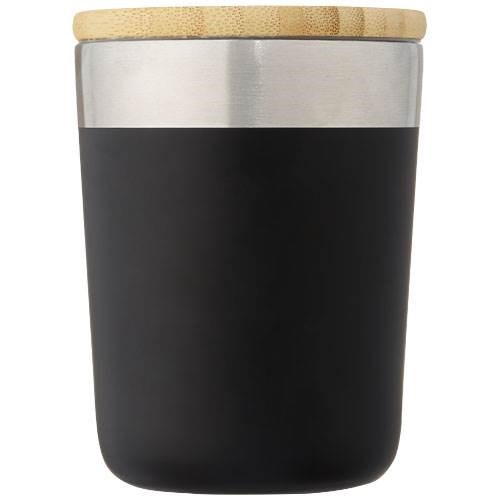 Obrázky: Černý nerezový termohrnek 300 ml s bambus. víčkem, Obrázek 5