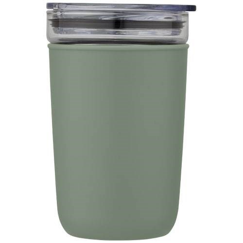 Obrázky: Skleněný hrnek 420 ml s plastovým obalem zelený, Obrázek 8
