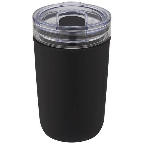 Obrázky: Skleněný hrnek 420 ml s plastovým obalem černý, Obrázek 4