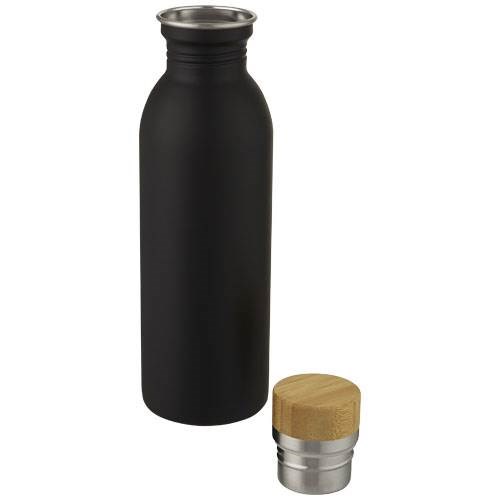 Obrázky: Sportovní lahev z nerezové oceli 650 ml, černá, Obrázek 2