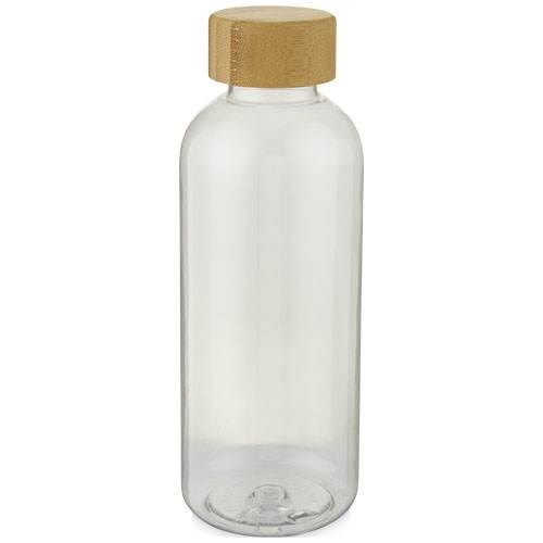 Obrázky: Transparentní láhev z recykl. PET a bambusu 650 ml