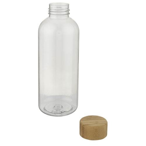 Obrázky: Transparentní láhev z recykl. PET a bambusu 650 ml, Obrázek 2