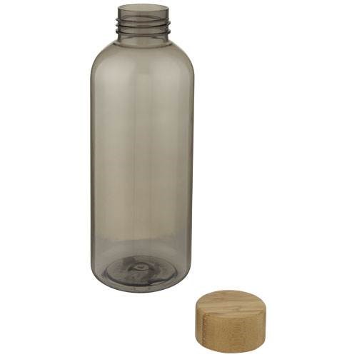 Obrázky: Šedá láhev z recykl. PET a bambusu 650 ml, Obrázek 2