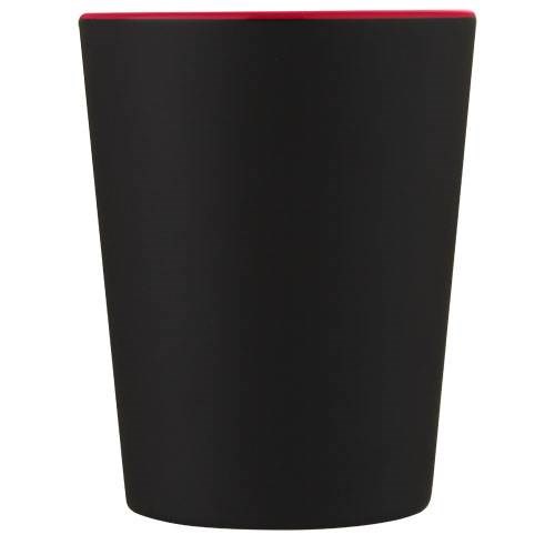 Obrázky: Černý keramický hrnek 360 ml s červeným vnitřkem, Obrázek 6