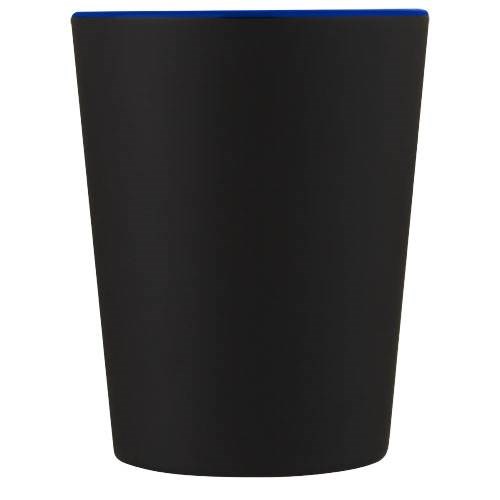 Obrázky: Černý keramický hrnek 360 ml s modrým vnitřkem, Obrázek 6