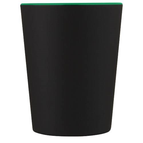 Obrázky: Černý keramický hrnek 360 ml se zeleným vnitřkem, Obrázek 6