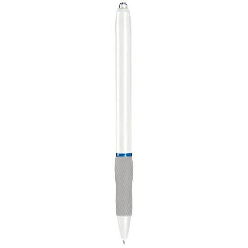 Obrázky: Bílé gelové kulič. pero s pryž. úchopem, MN, Obrázek 3