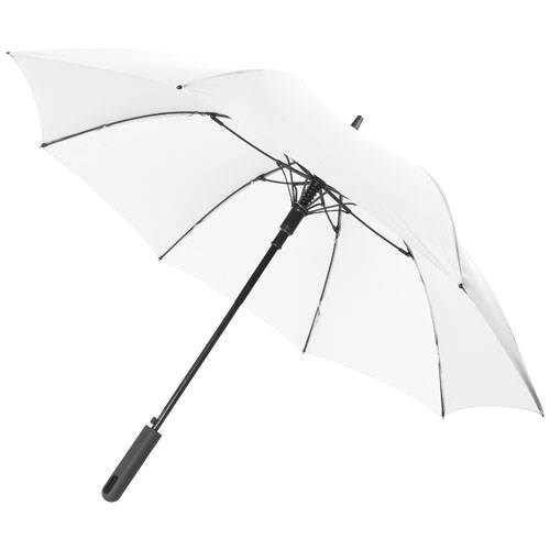 Obrázky: Bílý automatický deštník s pryžovou rukojetí