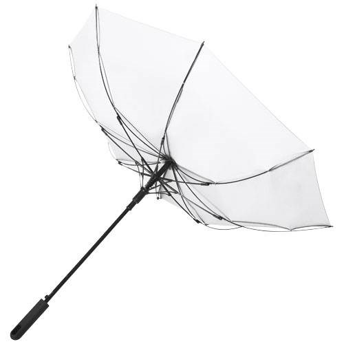 Obrázky: Bílý automatický deštník s pryžovou rukojetí, Obrázek 2