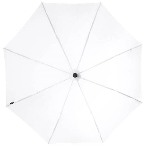 Obrázky: Bílý automatický deštník s pryžovou rukojetí, Obrázek 5