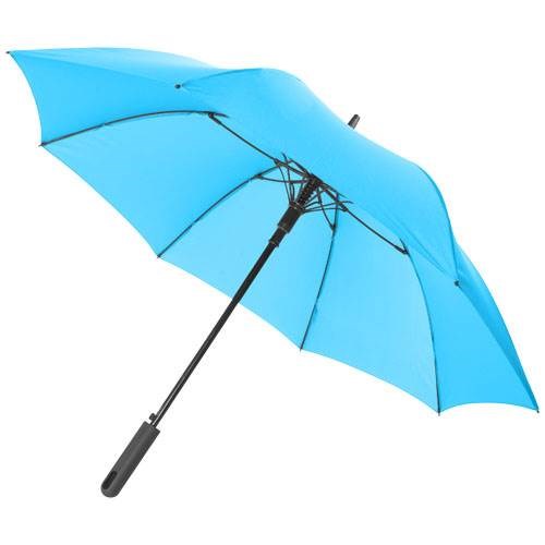 Obrázky: Tyrkysový automatický deštník s pryžovou rukojetí