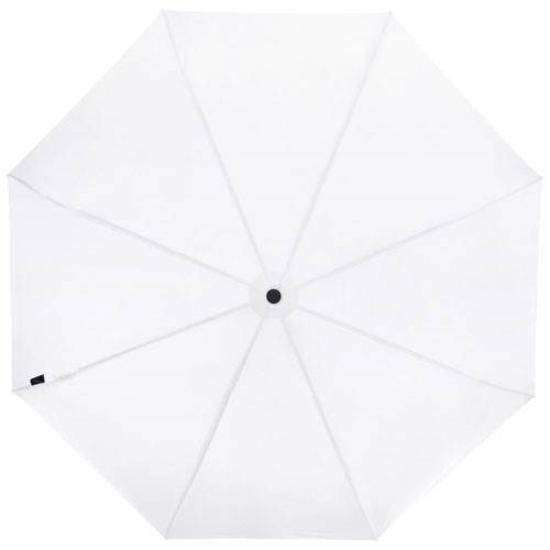 Obrázky: Skládací rPET větru odolný deštník, bílý, Obrázek 6