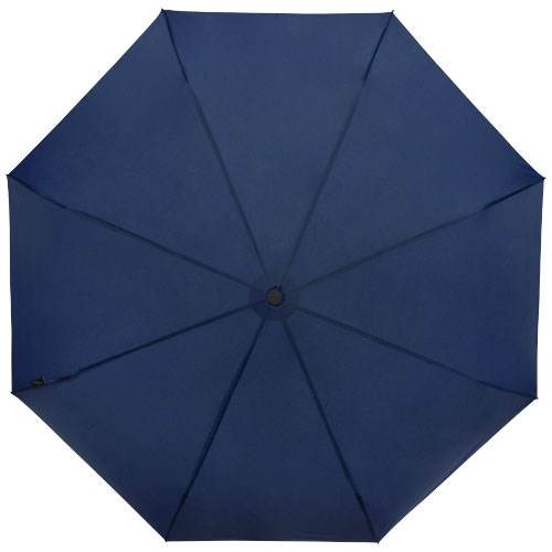 Obrázky: Skládací rPET větru odolný deštník, námoř. modrý, Obrázek 6