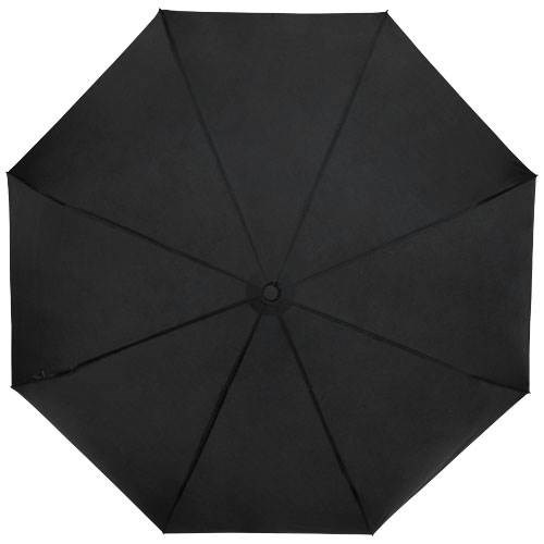 Obrázky: Skládací rPET větru odolný deštník, černý, Obrázek 6