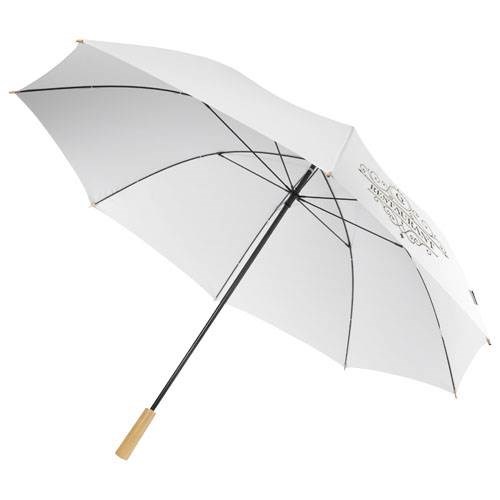 Obrázky: Golfový deštník pro 2 osoby z RPET, bílý, Obrázek 7