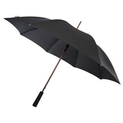 Obrázky: Černý autom. deštník s hliníkovou růžovězlatou tyčí