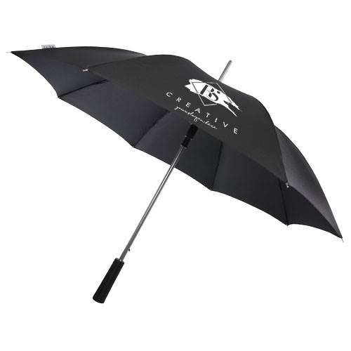 Obrázky: Černý autom. deštník s hliníkovou stříbrnou tyčí, Obrázek 5