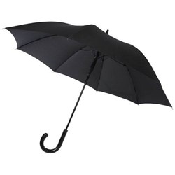 Obrázky: Černý deštník s aut. otevíráním a zahnutou rukojetí