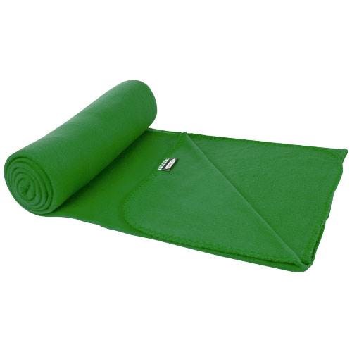 Obrázky: Zelená fleecová deka 180 g/m2 s RPET v obalu, Obrázek 4