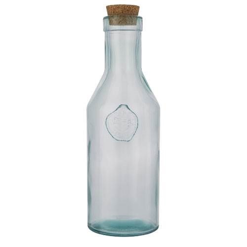 Obrázky: Karafa z recyklovaného skla s korkovým víčkem 1L, Obrázek 2