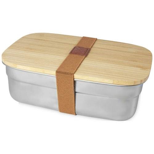 Obrázky: Obědová krabička z nerezové oceli s bambus. víčkem, Obrázek 1