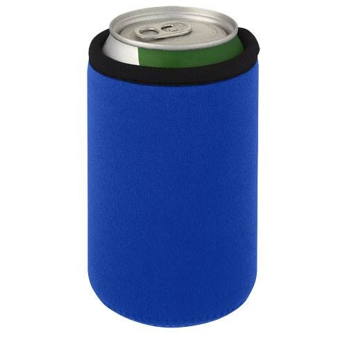 Obrázky: Modré pouzdro na plechovky z recykl. neoprenu, Obrázek 1