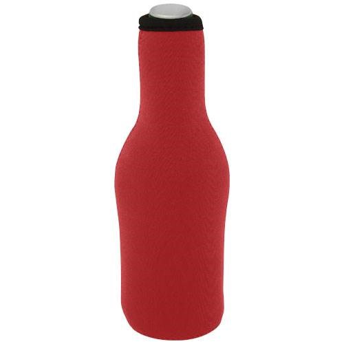 Obrázky: Červený obal na láhev z recykl. neoprenu se zipem, Obrázek 5