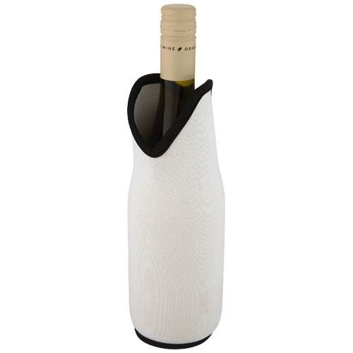 Obrázky: Chladící obal na víno z recykl. neoprenu bílý