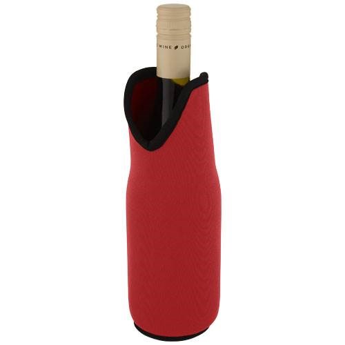 Obrázky: Chladící obal na víno z recykl. neoprenu červený