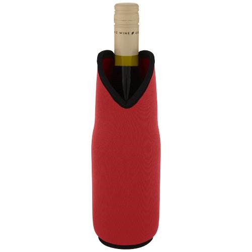 Obrázky: Chladící obal na víno z recykl. neoprenu červený, Obrázek 3